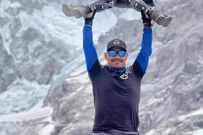Former Gurkha soldier becomes the first person to reach Everest basecamp with prosthetic legs