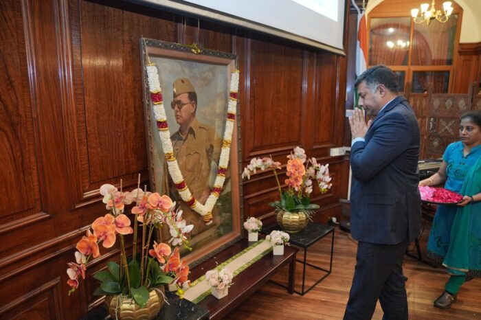 Tributes paid to Indian freedom fighter Netaji Subhas Chandra Bose on his 126 th birth anniversary