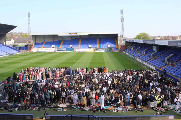 Tranmere Rovers becomes the second football club in the UK to host the Eid prayers on a football pitch