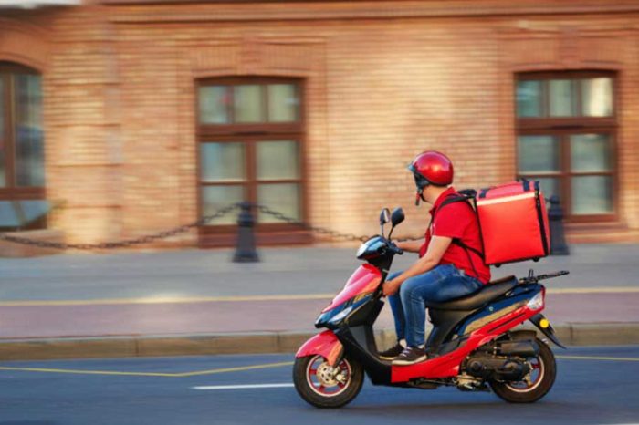 Several Indian moped delivery drivers from major firms arrested for working illegally