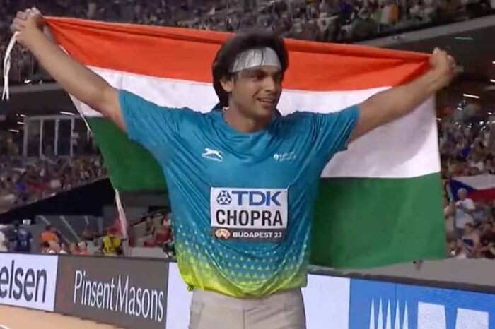 Neeraj Chopra makes history as the first Indian to win gold at World Athletics Championships