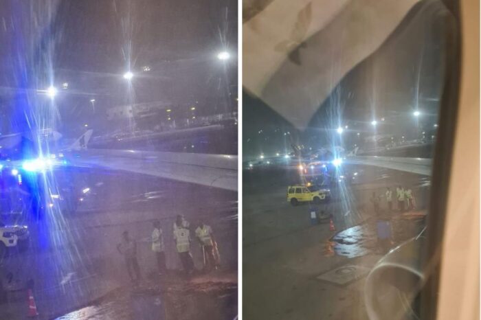 Passenger shares experience on flight as fuel poured out the wing